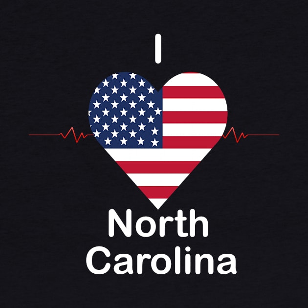 i love North Carolina by FUNEMPIRE
